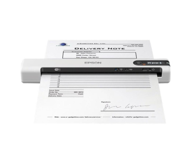 EPSON Skaner przenośny DS-80W WiFi/USB/4spp/AKU/300g B11B253402 - 499084 - zdjęcie